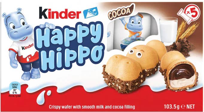 iSweet.ca - Wholesale Chocolate - (S4-01)Kinder Happy Hippo Cocoa 5PK (103.5g) x 10 Units