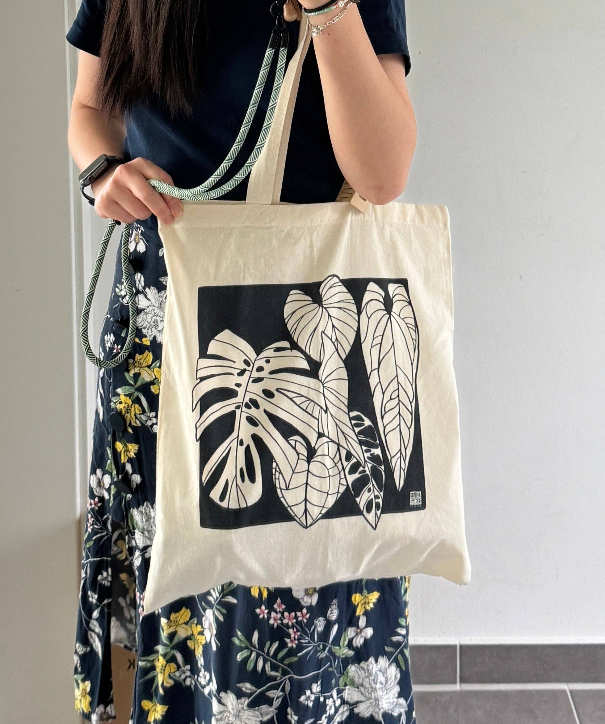 itsjunli - Wholesale Tote Bag - Unisex - Home Jungle Screen Print | Tote Bag
