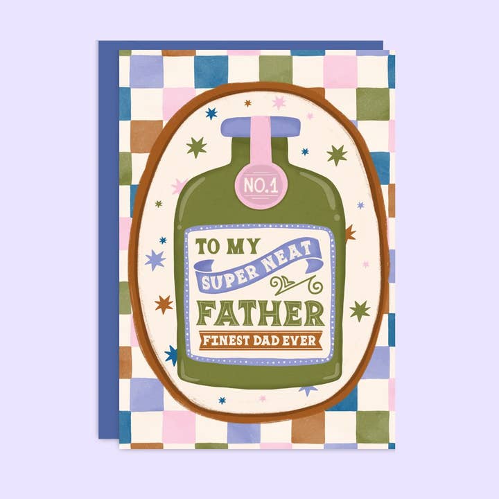 Tikkled Pink - Wholesale Father's Day Card - Super Neat Dad Card | Father’s Day Card | Dad Birthday Card
