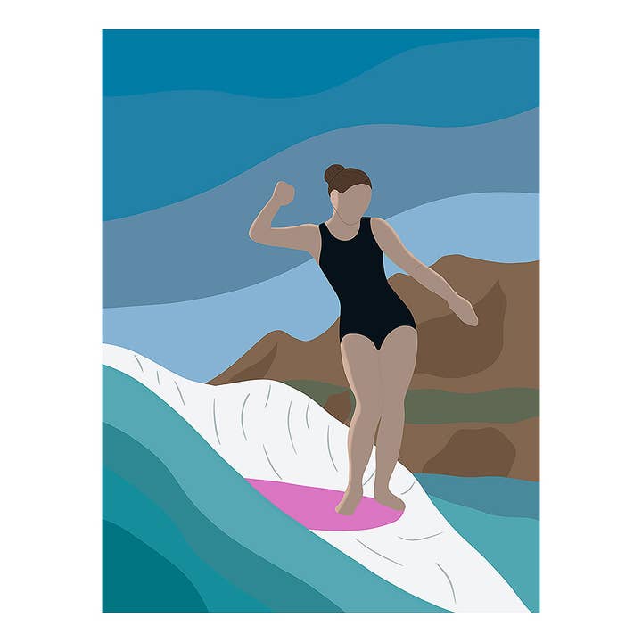 Tropical Toes | 8x10 Surf Art Print for wholesale by Muted Colors