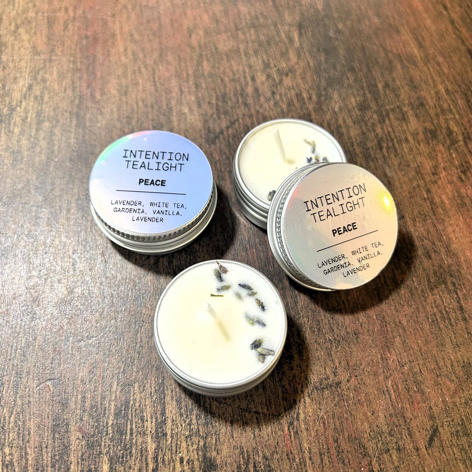 Mz. Jones’ Curio, Inc. - Wholesale Tea Light Candles - Intention Tea Lights2