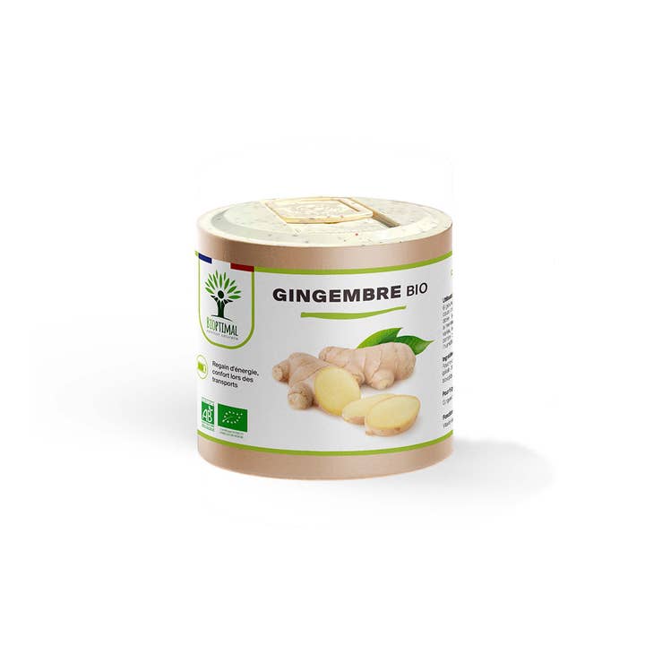 Organic Ginger Capsules - Bioptimal for wholesale by Bioptimal