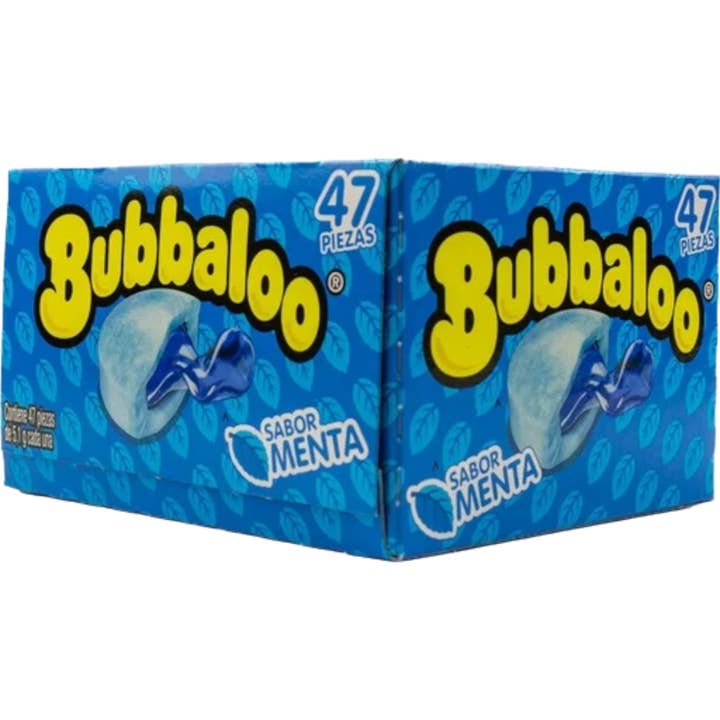 Food Crush Corp - Wholesale Chewing Gum - Bubbaloo Mint Chewing Gum Mexican Candy (Cases of 47)