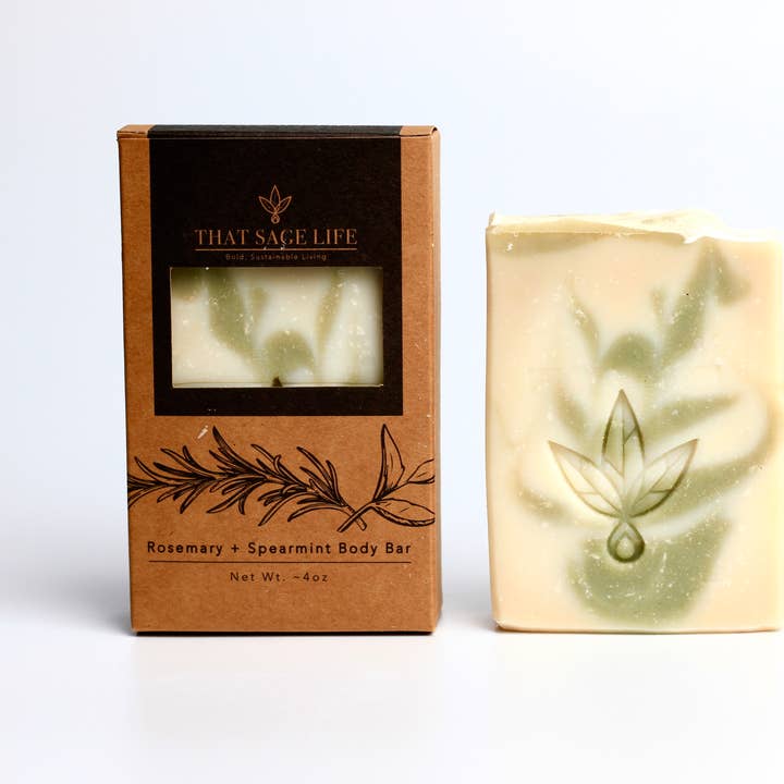 Rosemary Mint Body Bar for wholesale by That Sage Life