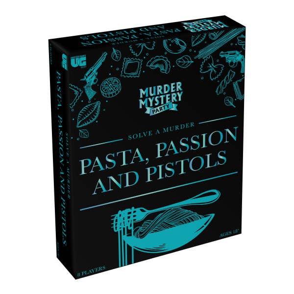 University Games - Wholesale Card Game - Pasta, Passion & Pistols-Murder Mystery Games