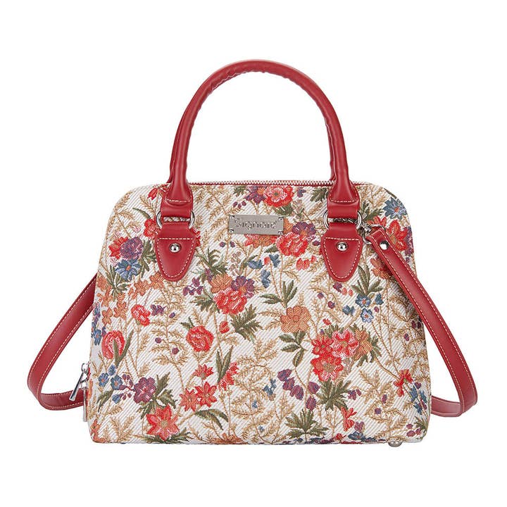 CONV-FLMD | Flower Meadow Convertible Top Handle Purse Handbag for wholesale by SignareArt