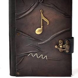 Notsymbol Läderdagbok Ofodrad Shamua Paper för wholesale av ML Marcaleather