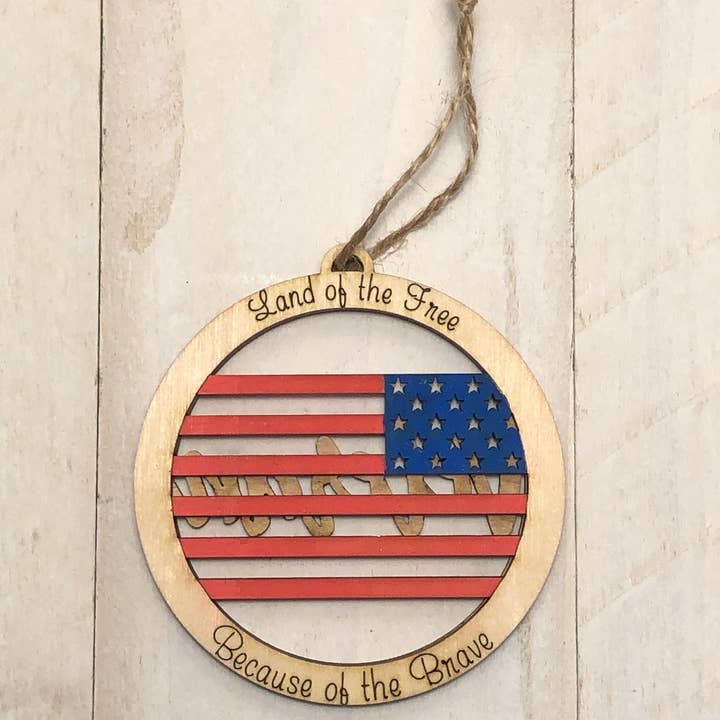 B.VerStrat Designs - Wholesale Ornament - Veteran Ornament-Military