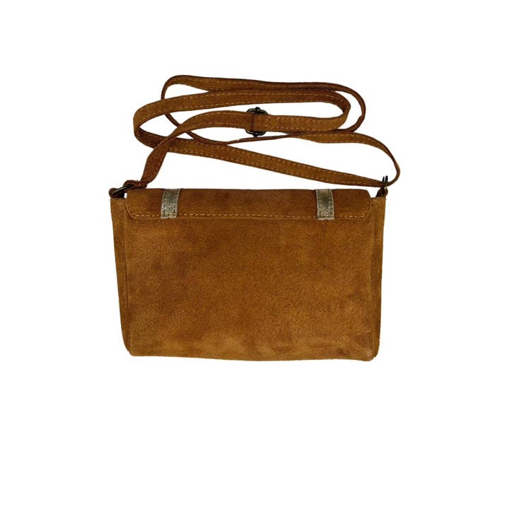 Louisa lee - Wholesale Crossbody Bag - Women's - PAULETTE SUEDE LEATHER SATCHEL BAG7
