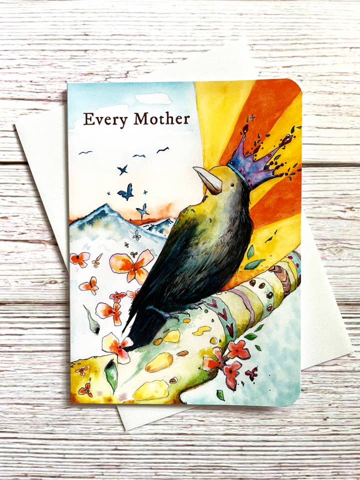 Carte de vœux pour la fête des mères — Every Mother Merits a Crown pour la vente par Bumblejack Cards