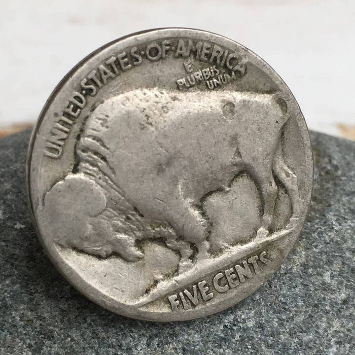 Red Truck Designs - Wholesale Brooch - Buffalo Nickel Tie Tack / Brooch Vintage Coin Father's Day0