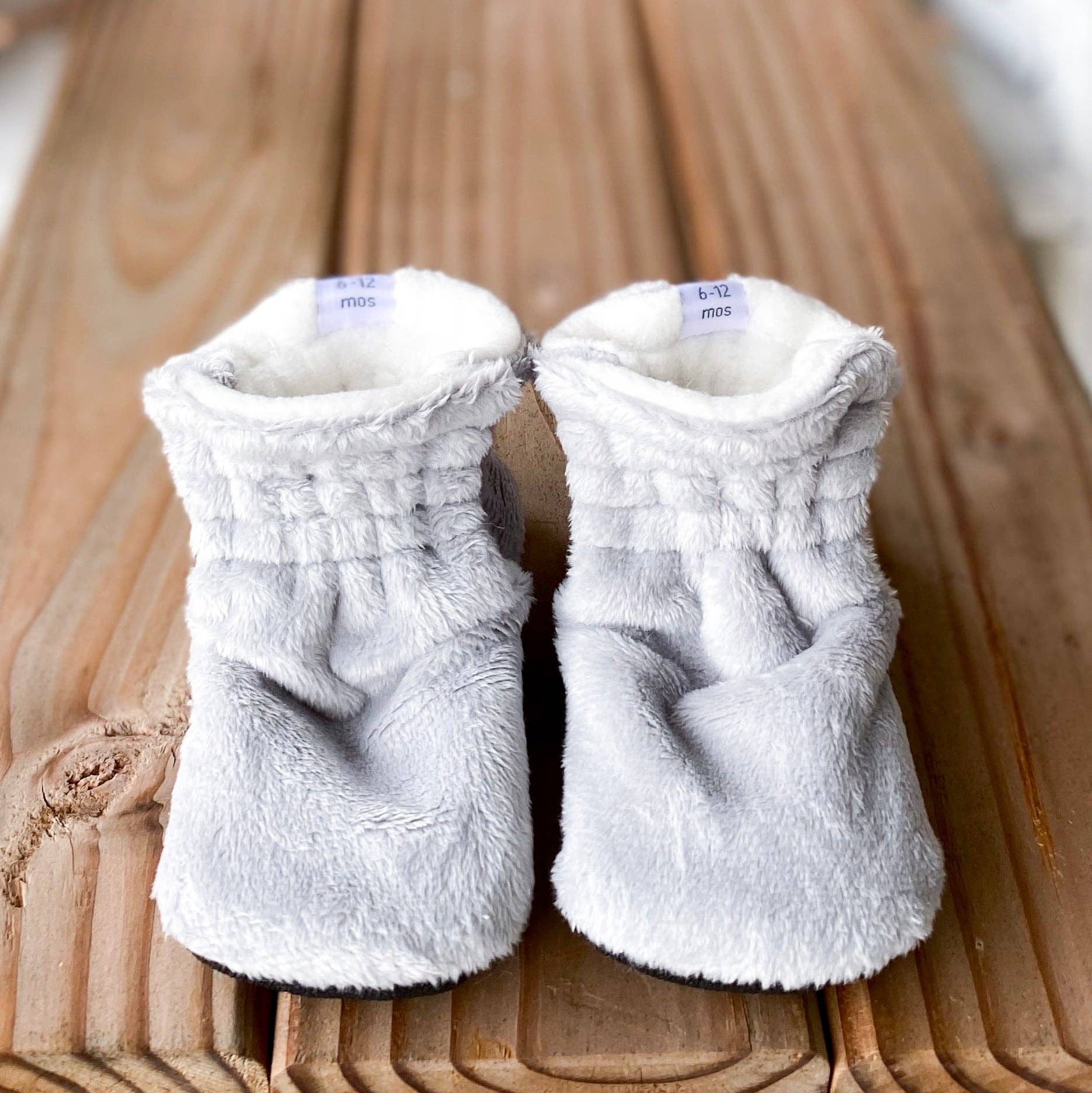 Drew Minky Booties for wholesale by Kalin Marie
