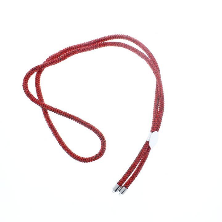 36-Zoll-Kristall-Boloschnüre, Rot, Mehrfarbig, Schwarz, Kristall für den Großhandel von HHH Designs