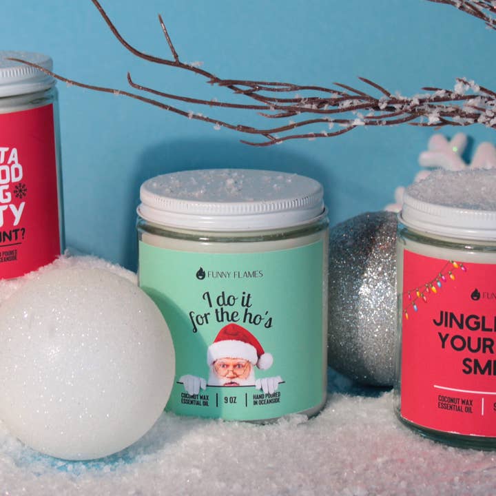 Funny Flames Candle Co - Les Creme - Wholesale Jar/Filled Candle - Holiday 2025 Best Sellers Collection 9oz Candles23