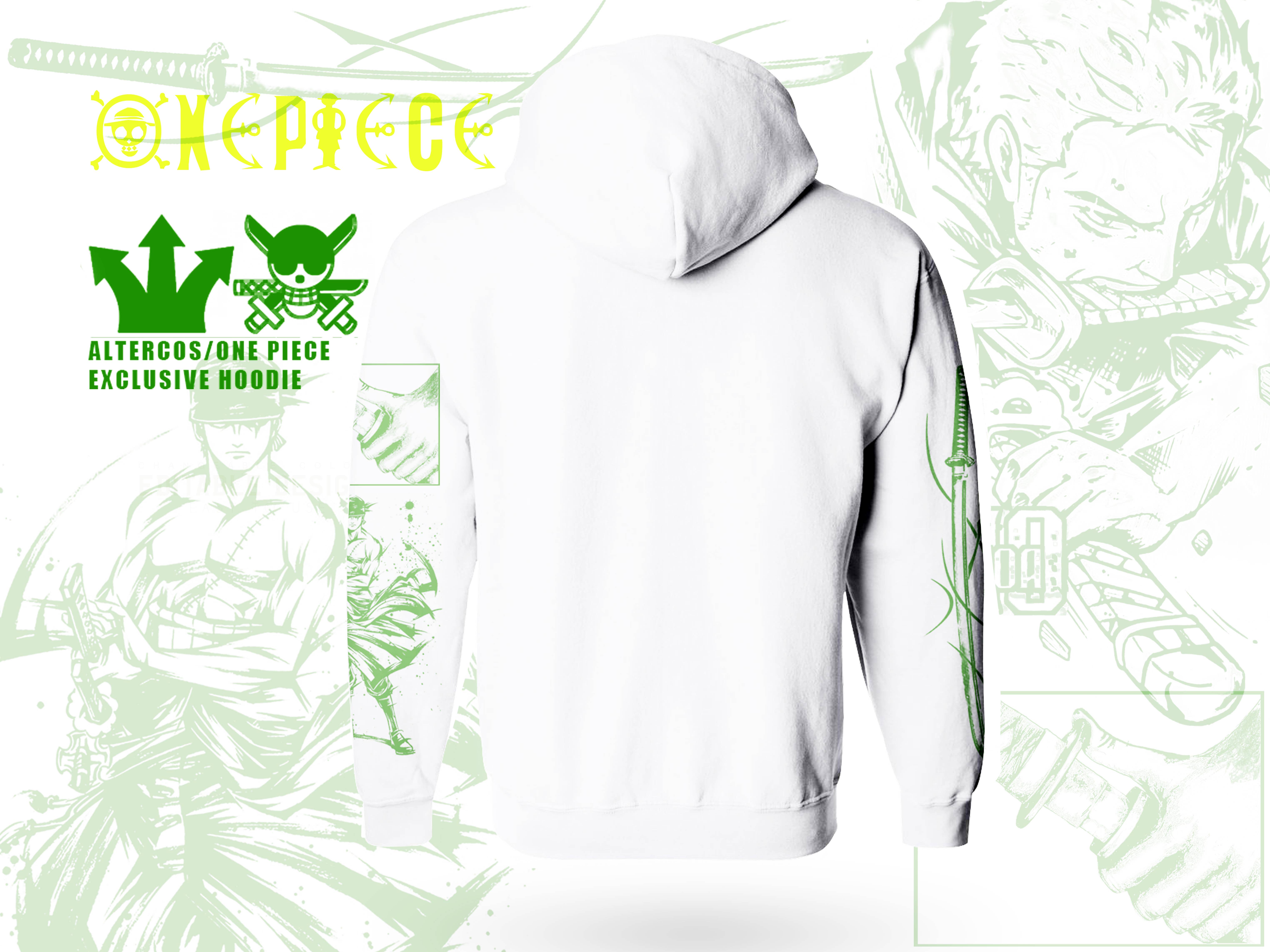 Altercos - Wholesale Hoodie - Unisex - One Piece Roronoa Zoro Hoodie1