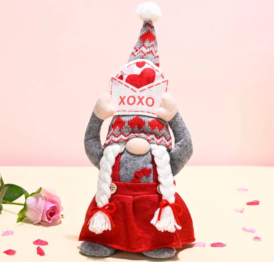 AlexisandGreenberg - Vente Décoration de Noël - Décoration de maison A&G Gnome elfe Jumbo Love, ornement cadeau4