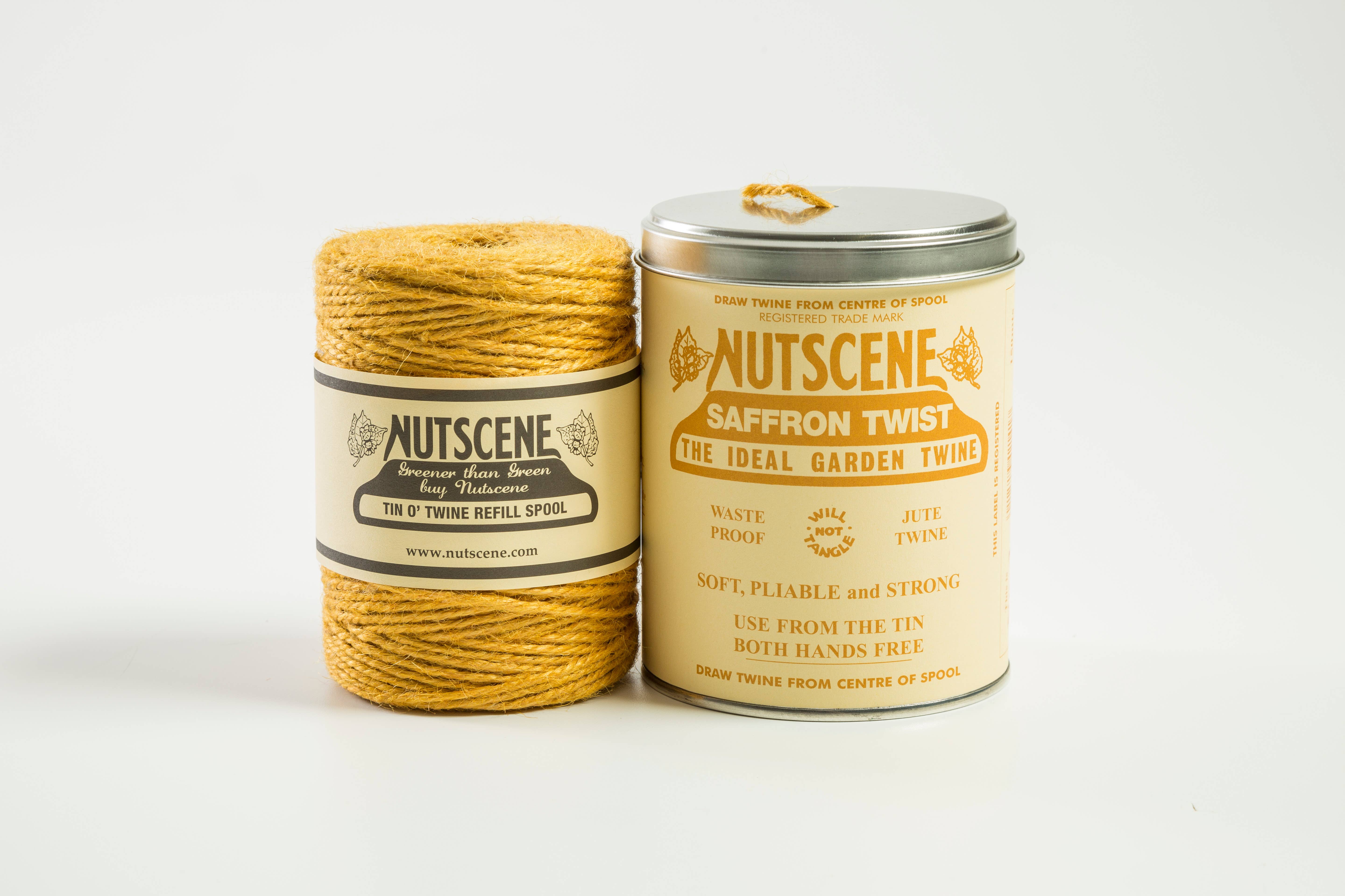 Nutscene Twines Ltd - Wholesale Touw - Iconische tin met Nutscene juten touw (150 m)5