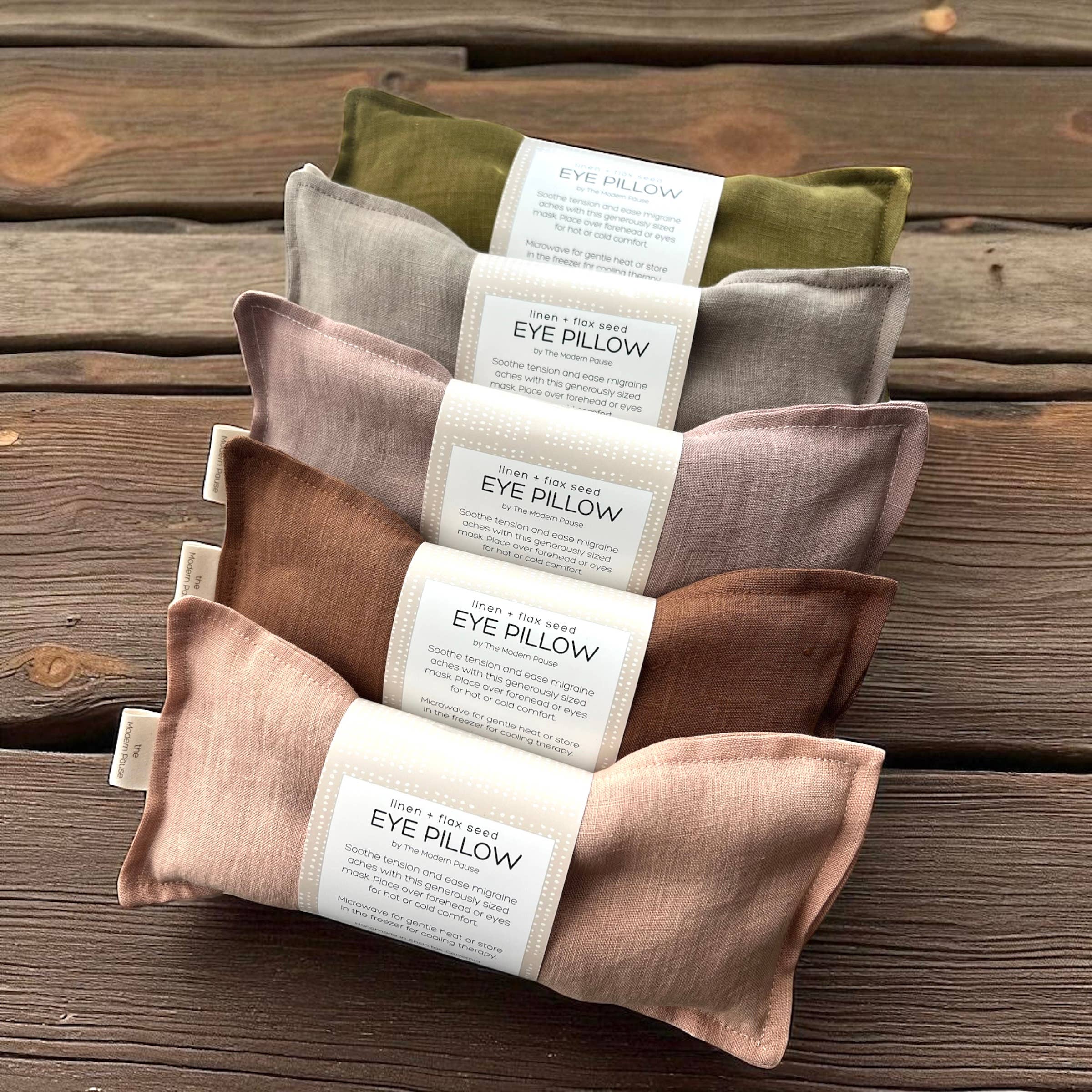 The Modern Pause - Wholesale Spa/Therapy Pillow - Eye Pillow - Stonewashed Organic Linen12