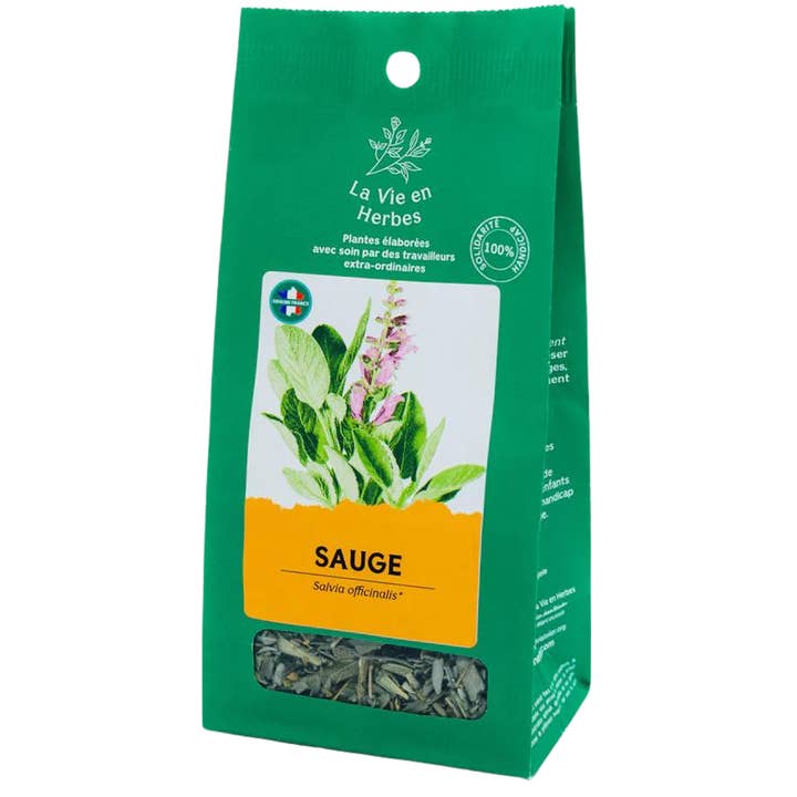 Foglie di salvia biologica - busta sfusa da 40 g - La vie en herbe per la vendita all'ingrosso da parte di Ecohesens