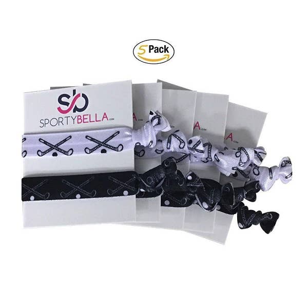Landhockey Hårband - 5 pack - Svart Vit för wholesale av Sportybella