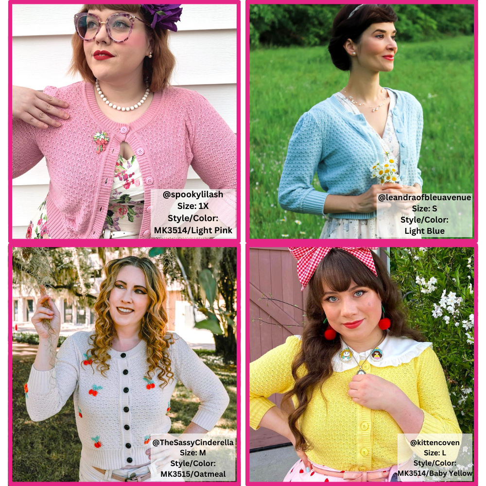 Mak - Vendita all'ingrosso Cardigan - Donna - Maglione cardigan plus size lavorato a maglia girocollo con maniche a 3/4 MK3514PL87