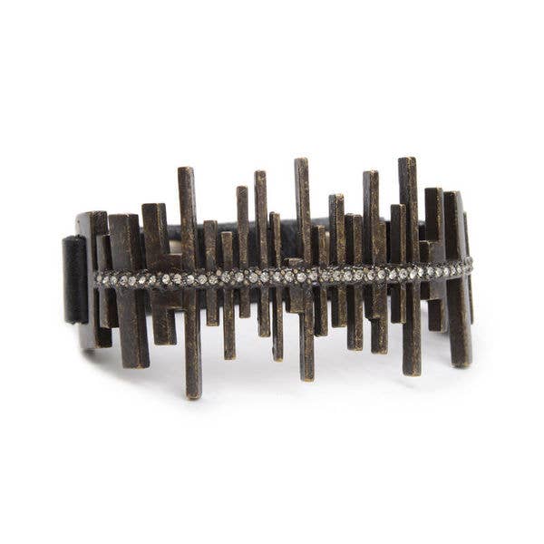 Pulsera de cuero Skyline para venta al por mayor de Rebel Designs Accessories