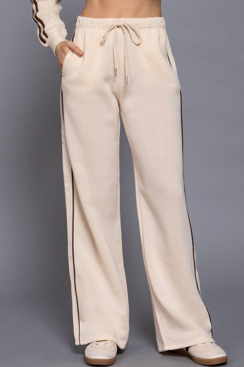 Active Basic | Active USA – calças de treino - Mulher por atacado – Calças de Treino com Detalhe de Linha em Contraste14