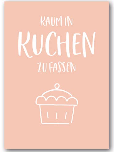 Difícil de acreditar em bolo - postal por atacado de Nukaart