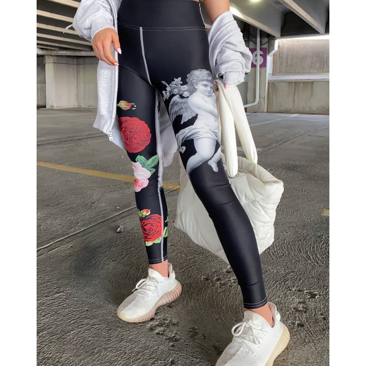 Leggings Nouvelle Terre (Noir) pour la vente par Urbancoolab