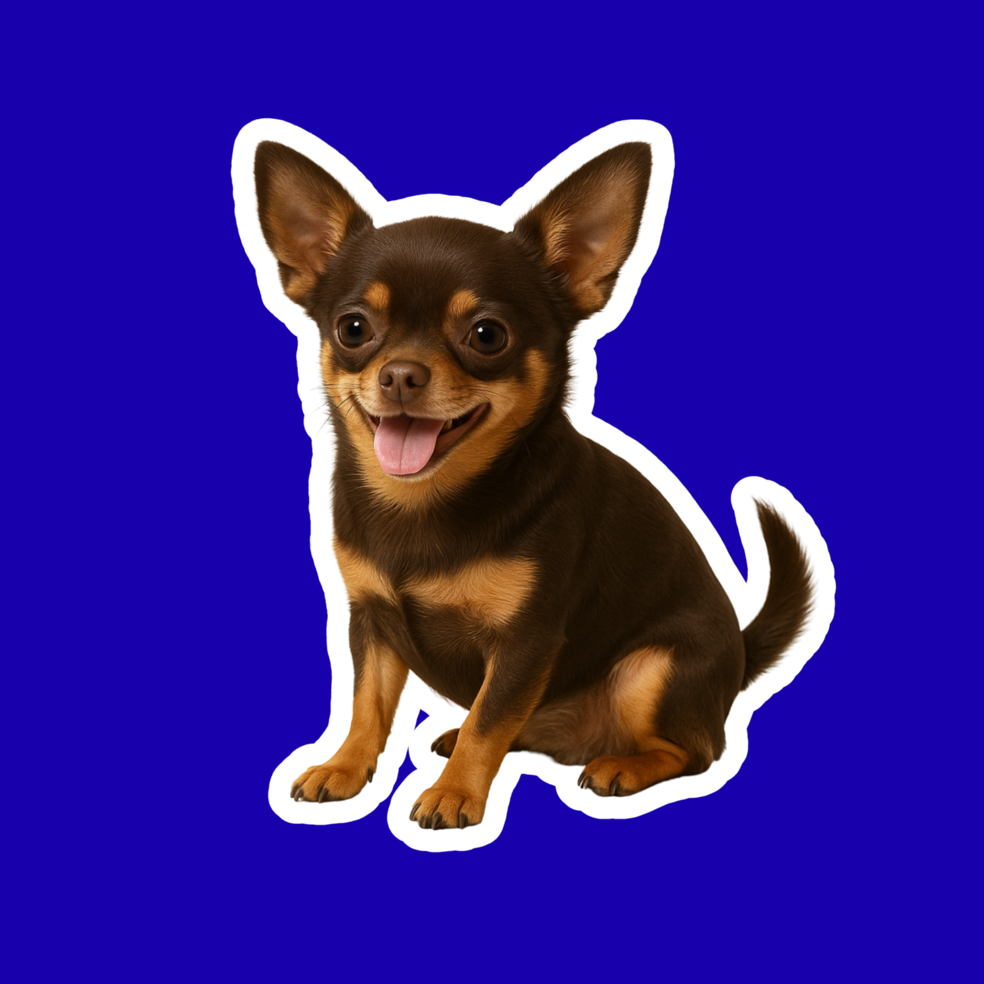 Designs by Mysh - Vente Autocollant - Autocollants de chien Chihuahua – Autocollant en vinyle aquarelle découpé, décalcomanie pour animaux de 3” durable pour ordinateur portable, bouteille d'eau, journal5