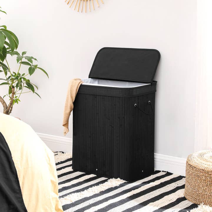 Greenwestons - Wholesale Laundry Hamper - Bamboo Laundry Hamper with Lid, 26.4-Gallons-