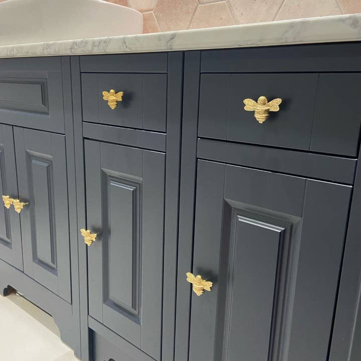 Brass bee - Wholesale Deurkruk/knop - Ladeknop in bijenmodel met messing afwerking5