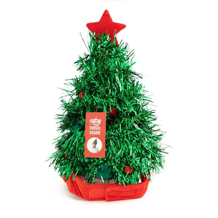 Prank-O - Wholesale Costume - Unisex - Tinsel Tree Visor Hat