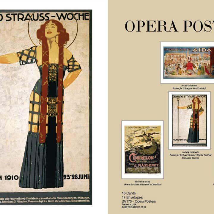 Opera Posters Notecard - Boxed Set for wholesale by The Retrospect Group Collection