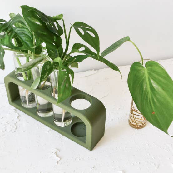 LindaMakess - Wholesale Vase - 3D Printed 4 Test Tube Propagation Bud Vase1