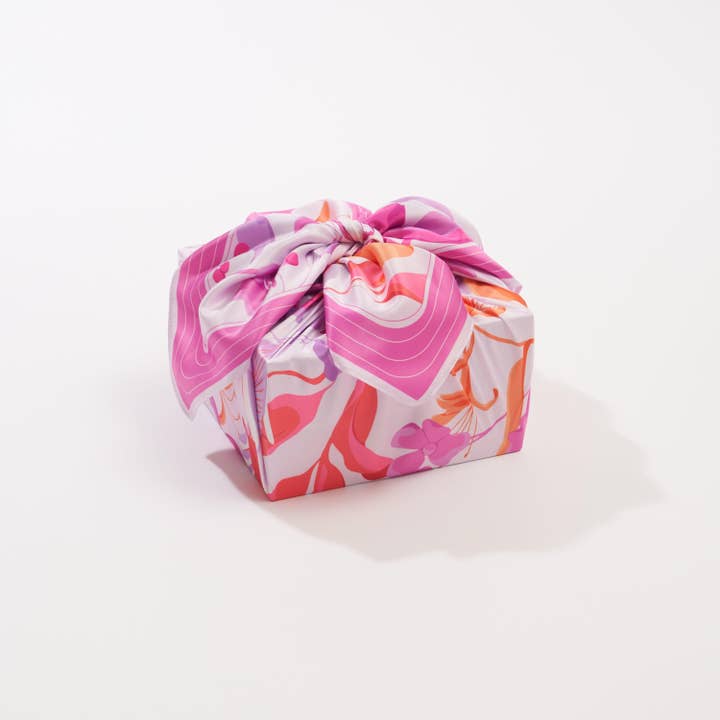 WRAPPR Gift Wrap - Wholesale Flat Wrap - Furoshiki Gift Wrap by Danni Ha | 28", Recycled Polyester1