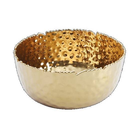 Taça Grande Redonda - 22.9x22.9x11.4cm - GOLDEN MILLENNIUM por atacado de Pampa Bay