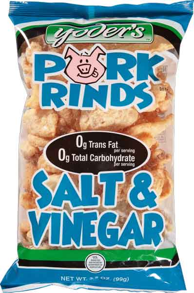 Hudson Meat Company - Wholesale Pork - PORK RINDS SALT & VINEGAR     -     YODERS0