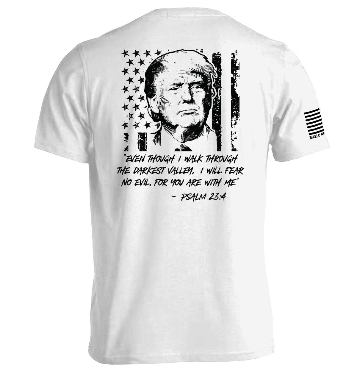 Shield Republic - Wholesale Screen Printed T-Shirt - Men's - Trump Psalm 23-42