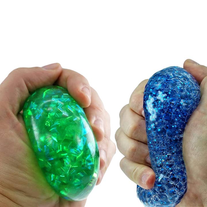 Fidget Toys Plus - Wholesale Fidget Toy - Kids - 3-Pack Squish Attack Glitter Ball