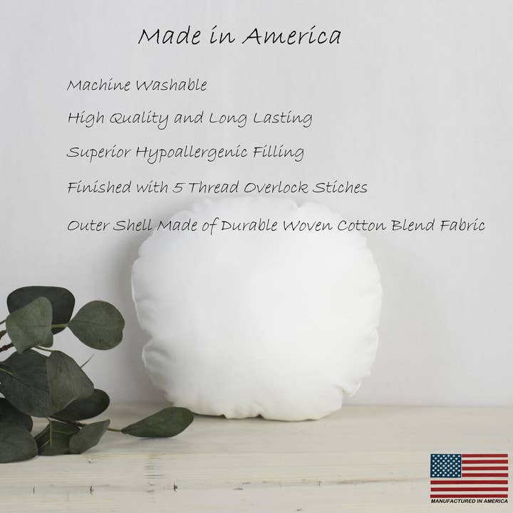 UniikPillows - Wholesale Pillow Insert - 32" | Round Angel Hair Insert | Indoor Outdoor Down Alternat4