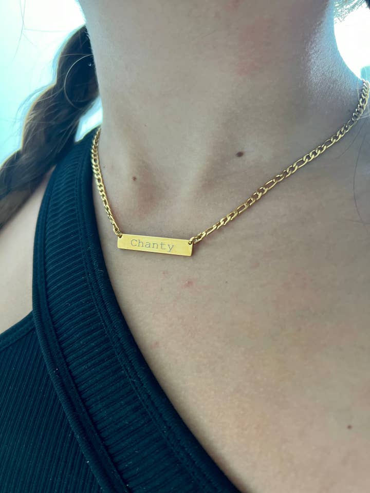 Engravable Cubano Necklace for wholesale by House of Jewels Miami