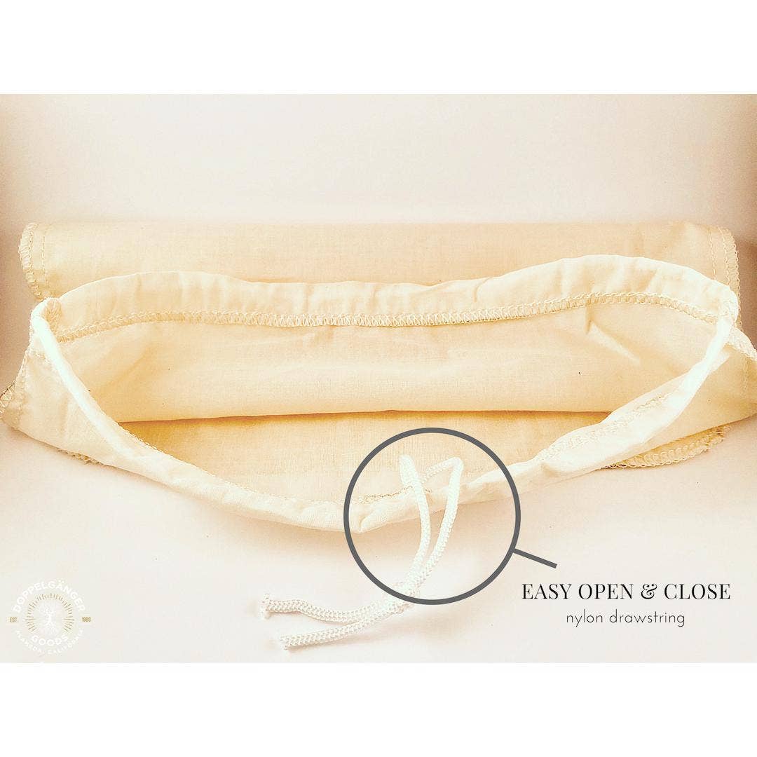 Doppeltree - Wholesale Coffee Filter - Organic Cotton Cold Brew Filter Bag 8in x 12in (Medium)7