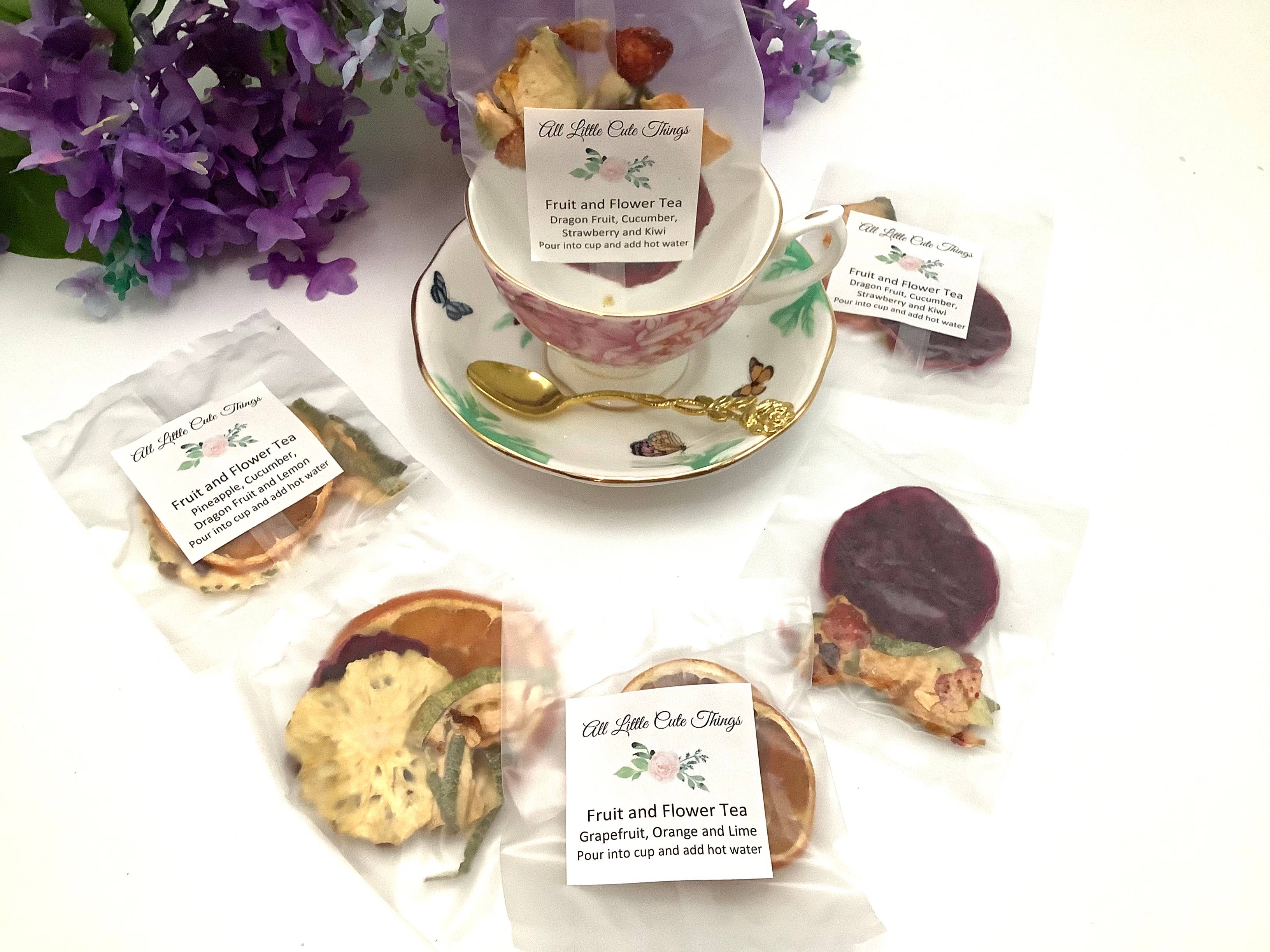 All Little Cute Things - Wholesale Loose Tea - Flower Citrus Fruit Teas. Assortment of tea packet flavors6