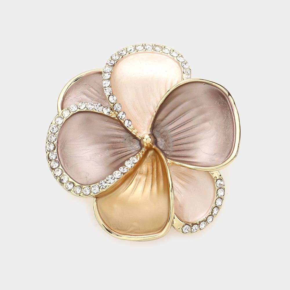 Sensibling Corp. - Wholesale Brooch - Colored Metal Flower Magnetic Brooch4