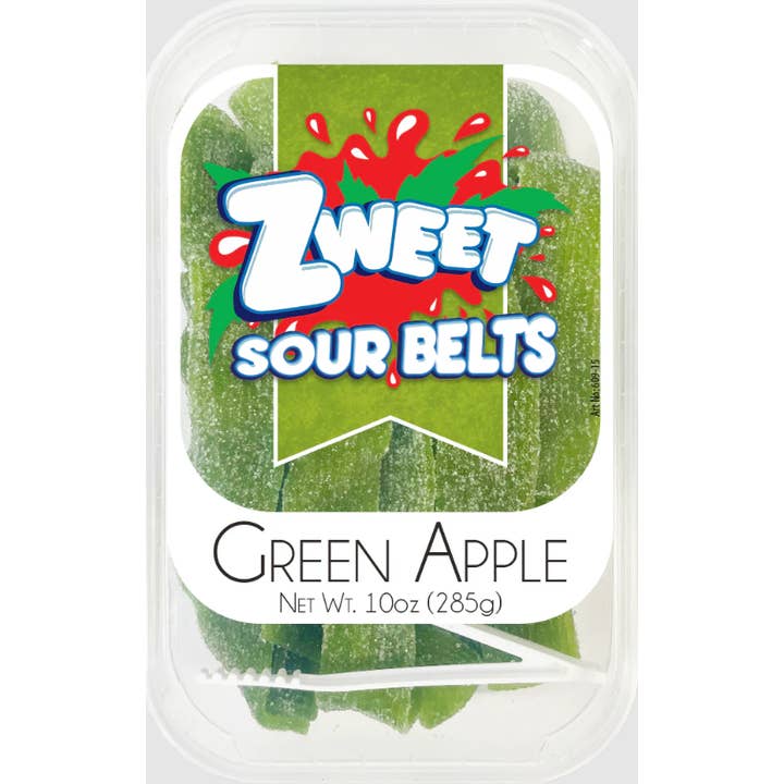 iSweet.ca - Wholesale Gummy - Turkey Zweet Tub Sour Belts Green Apple 10 oz