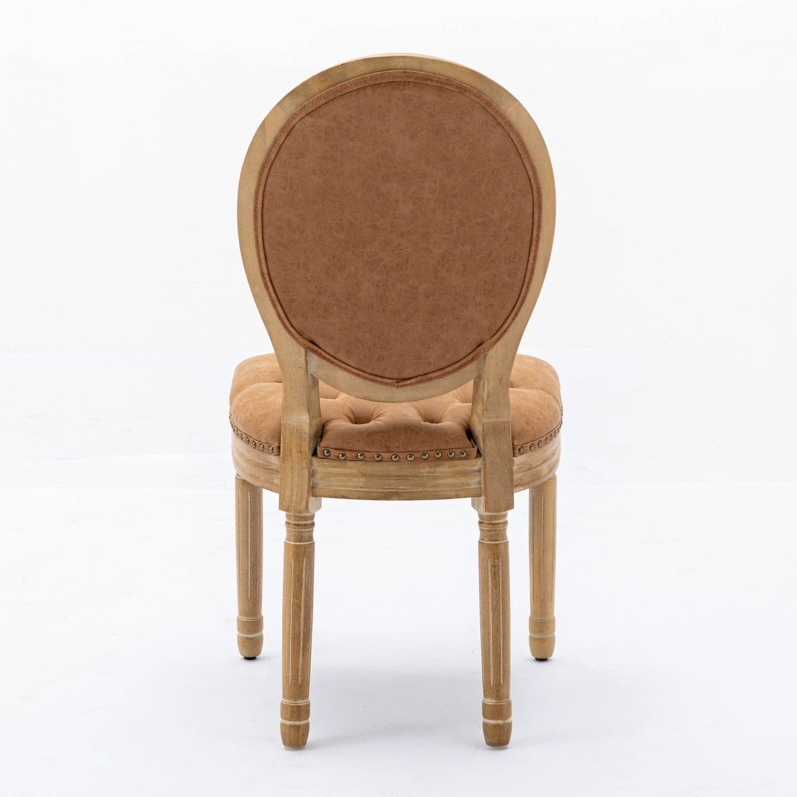 BlakOutlet - Vente Chaises - Ensemble de 2 chaises de salle à manger antiques en bois massif de style français7