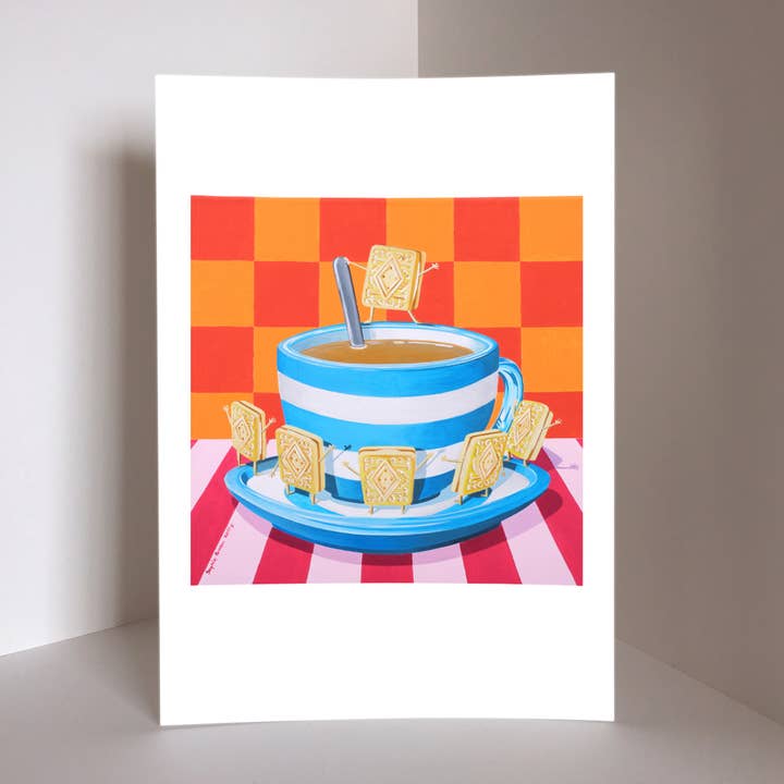 Custard Cream Biscuit Print for wholesale by Sophie Green Artist