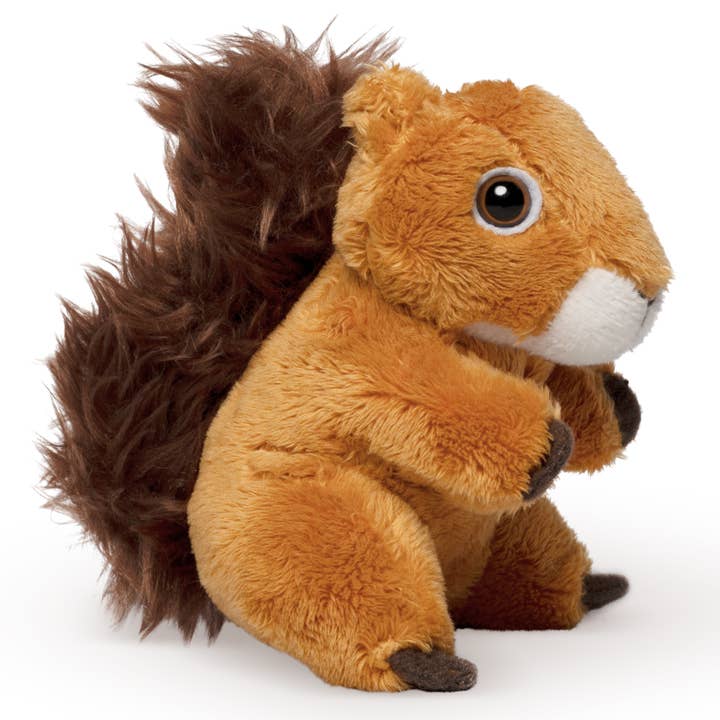 Keycraft - Vente Peluche – enfant et bébé - Peluche Jouet Animal en Peluche Écureuil Rouge Smols Living Nature