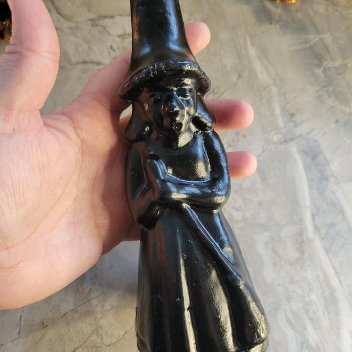 My Magic Place Shop - Wholesale Novelty Candle - Handmade Witch figurine Candle, Black candle witchy candle R5